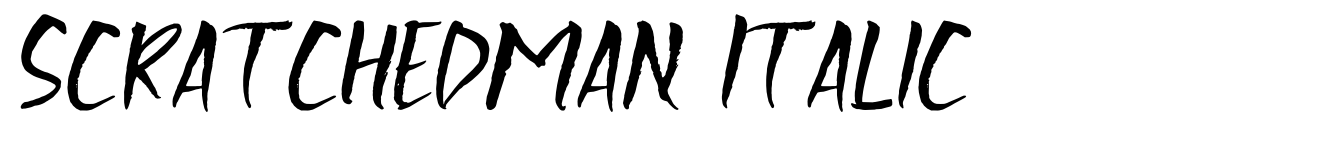 Scratchedman Italic
